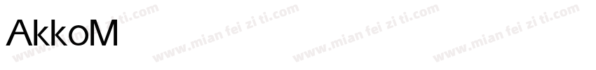 Akko Medium字体转换